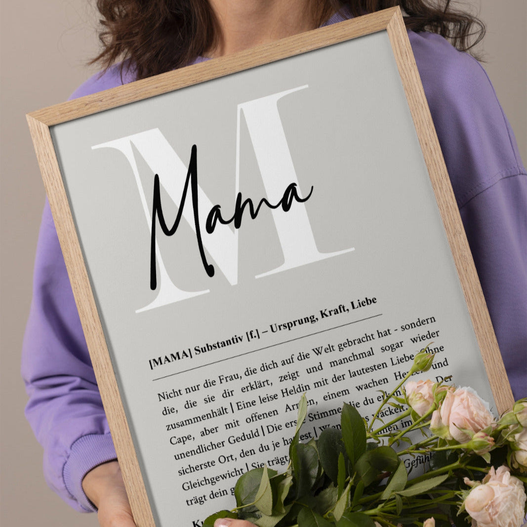 Muttertag Geschenk Poster Mama