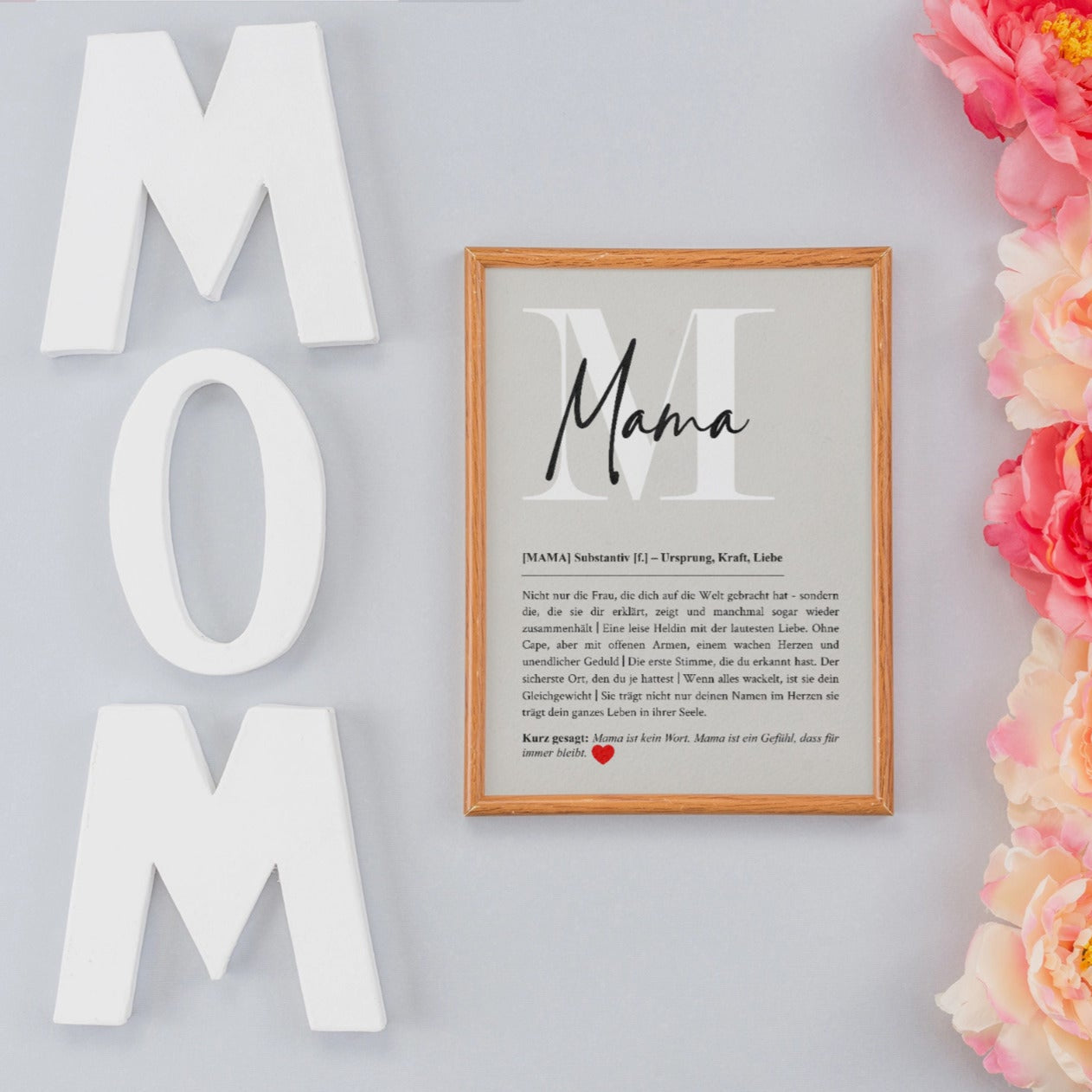 Muttertag Geschenk Poster Mama